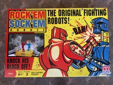 Mattel Games Rock 'Em Sock 'Em Robots Boxing Game -  Opened Box Never Used
