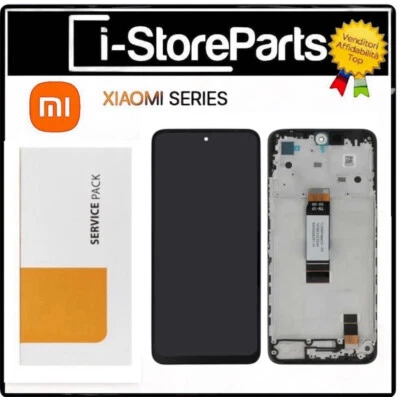 DISPLAY LCD FRAME ORIGINALE SERVICE PER XIAOMI REDMI 12 4G 5G 23053RN02Y SCHERMO