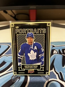 2022-23 Upper Deck Series 1 UD Portraits #P-17 Auston Matthews - Maple Leafs!!