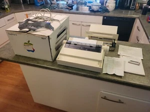 Vintage IMAGE WRITER II Apple Computer Printer w Accessory, Box & Manual VIDEO - Bild 1 von 15