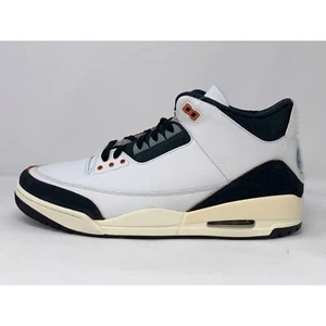Air Jordan 3 'Quai 54' White Sneakers, Size 11.5 BNIB FZ5649-100 - Picture 1 of 7