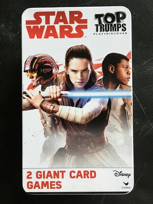 STAR WARS Top Trumps 2 Pack Giant Card Game (Metal Tin) - New in Box - Image 1 of 2