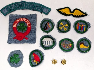Vintage 1940s GS Girl Scouts Membership Troop Award Merit Badge Patch Pins Lot - Picture 1 of 6