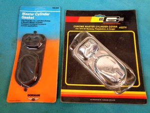 MR GASKET MASTER CYLINDER CHROME COVER #5274 W- DORMAN GASKET 705-032 FOR FORDS - Picture 1 of 9