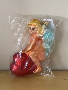 Christopher Radko Heart Ride Cupid Angel Holiday Ornament 1997 97-239-0 - Picture 1 of 16