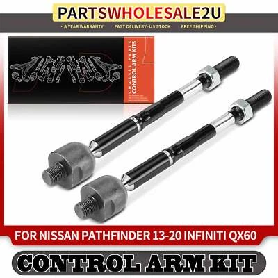 Kit de extremo de barra de amarre interior delantera de 2 piezas para Nissan Pathfinder 2013-2020 Infiniti QX60 Foto 1 de 4