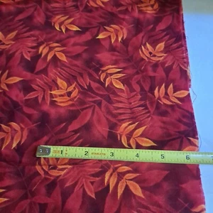 Autumn Leaves Cotton Fabric 1.5 Yds Nature's Design Style Hoffman California  - Picture 1 of 3