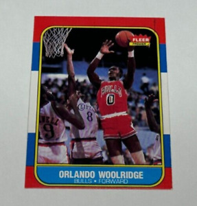 1986 FLEER  ORLANDO WOOLRIDGE  #130  FLEER PREMIER CARD