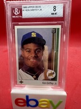 1989 Ken Griffey Jr BGS 8 Rookie Card REAL NICE Way Under Graded Iconic Card HOF
