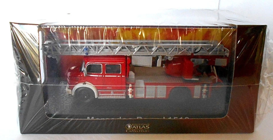 Die cast MERCEDES-BENZ L1519 -  Vigili del Fuoco Scala 1:72 Atlas [109] - Immagine 1 di 1