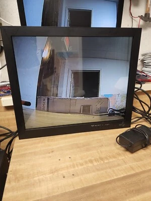 19 Inch CCTV Monitor Security VGA HDMI AV BNC IN OUT 4:3 DVR PC Analog Camera - Image 1 of 4