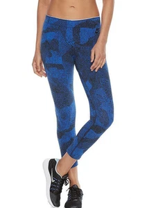 Nike Women's Talistatic Graphic Blue/Black Capri Leggings (866074)  Size M/L NWT - Picture 1 of 6