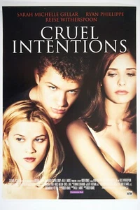 CRUEL INTENTIONS movie INT HV poster '99 RYAN PHILLIPPE GELLAR REESE WITHERSPOON - Picture 1 of 13