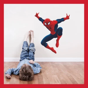 GRAND STICKER GEANT MURAL 47X40 SPIDERMAN DECO POSTER JEU JOUET ENFANT CHAMBRE - Imagen 1 de 2