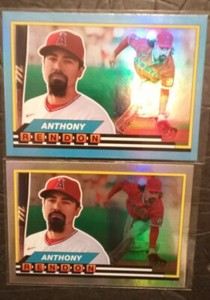 2021 Topps Archives Anthony Rendon 1989 Big Foil #89BF-27 Blue Foil SP + Base