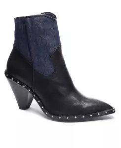 Chinese Laundry Ramble Western Leather Booties Studded Size 7 - Picture 1 of 10