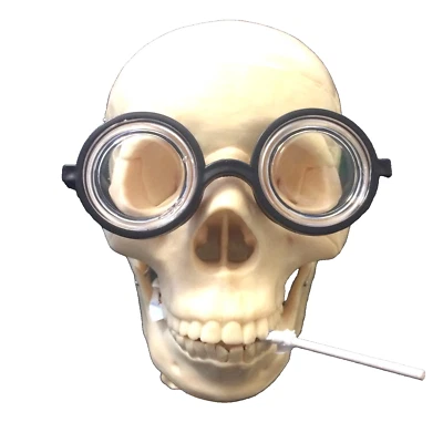 Funny Nerd Thick Lense GEEK GLASSES Professor Bookworm Cosplay Costume Accessory - Image 1 of 4