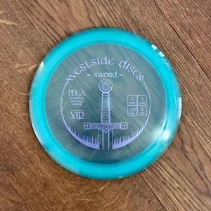USED Westside Discs VIP Sword 176g Teal Purple Foil Driver Golf Disc - Picture 1 of 2