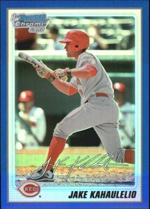 2010 Bowman Chrome Prospects Blue Refractor #BCP88 Jake Kahaulelio REDS  R40363