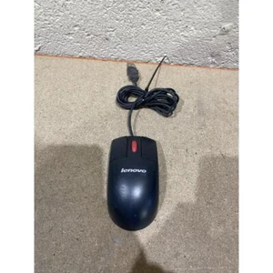 Lenovo MO28UOL Optical Mouse Black Wired USB Three-Buttons Compact Scroll Wheel - Picture 1 of 10