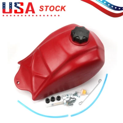 Plastic Fuel Tank w/ Petcock For Honda ATC250SX ATC 250SX 1985-1987 Red - Изображение 1 из 4