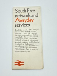 1974 South East Network Awayday Services Railway Map