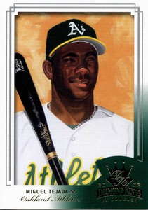 2003 Donruss Diamond Kings Sample Gold #51 Miguel  Tejada