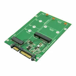 M.2 NGFF B/M-key Mini MSATA 2 Lane & mSATA SSD to SATA 3.0 III Adapter SATA - Picture 1 of 6