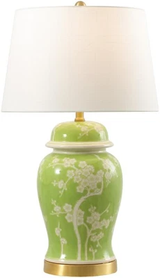 JONATHAN Y Lighting JYL3047 Gracie 30" Tall LED Vase Table Lamp - Green - Image 1 of 4