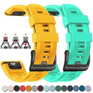 Silicone Watch Band Strap For Garmin Fenix E 8 7 7X Pro Solar 6 6X Pro 5 5X Epix - Picture 1 of 72