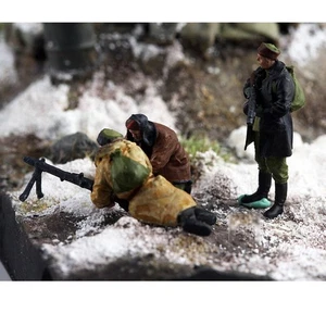 1/72 Miniature Model Soviet Machine Gun Team Trio Scene Props Character Toys - Picture 1 of 6