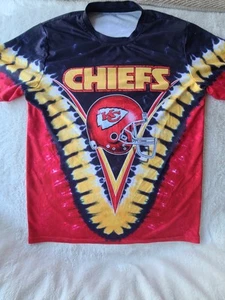 RARE Men’s Large KC Chiefs Tie-Dye Shirt Double-Sided See DESCRIPTION - Picture 1 of 6