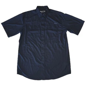 Camisa negra clásica de manga corta Ariat Ventek Outbound para hombre talla grande alta usada en excelente estado - Imagen 1 de 9