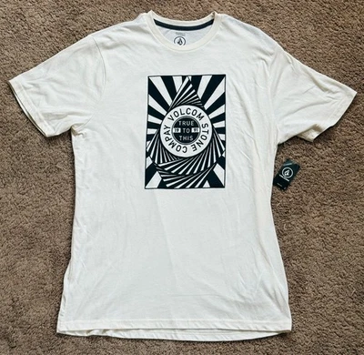 Camiseta VOLCOM Para Hombre Grande Blanca RVCA Quiksilver Vans Hurley Rip Curl Ropa Foto 1 de 4
