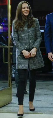 Abrigo de tweed gris Tory Burch Bettina nuevo US4 UK8 ASO kate - impecable  Foto 1 de 4