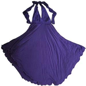 Tamara Zovich Infinity Dress Size XS / Size 1 Deep Purple Convertible Asym - Picture 1 of 5
