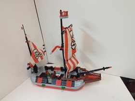 LEGO 7075 Captain Redbeard's Pirate Ship With Sails Incomplete 