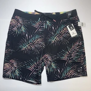 NWT Rip Curl MIRAGE Paradiso Stretch Board Shorts (Men's Size 34) Black - 8" NWT - Picture 1 of 6