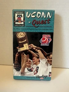 UCONN QUEST VHS TAPE 2000 NCAA BASKETBALL WOMENS FINAL FOUR HIGHLIGHTS NEWSEALED - Picture 1 of 6