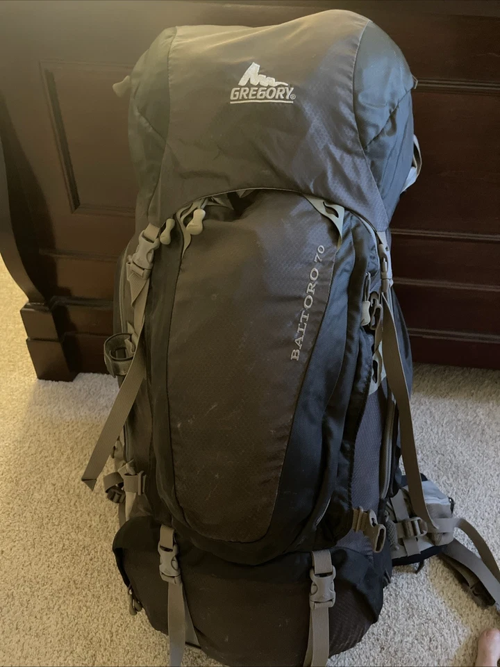Gregory Baltoro 70L 内框背包棕色,尺寸 L,适用于远足野营 — 第 1/4 张图片