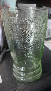 Vaso de té helado de vidrio Lovebirds Depression 5 3/8" - Imagen 1 de 6