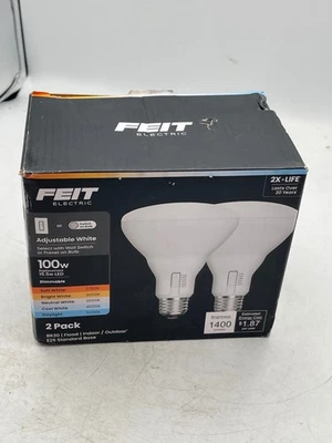 FEIT Electric BR30 LED Flood 2 Pack 1400LM Adjustable White Dimmable E26 Indoor - Image 1 of 4
