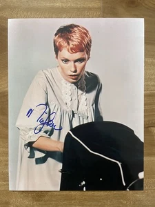 Mia Farrow signiert 8x10 seltenes Werbefoto 1968 Rosemary’s Baby - Bild 1 von 3