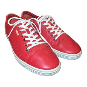 Zapatillas de cuero Ecco Soft 7 para mujer 41 (US 10) rojas - Imagen 1 de 7