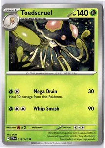 Toedscruel 018/142 Sv07: Stellar Crown Regular UnCommon NM - Picture 1 of 2