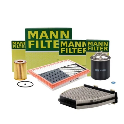 Kit de filtro de aceite de motor de combustible de cabina de aire Mann-Filter para Mercedes-Benz E350 Foto 1 de 2