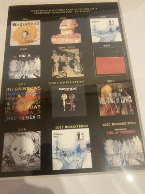 Radiohead Albums Framed Souvenir gift - Image 1 of 3