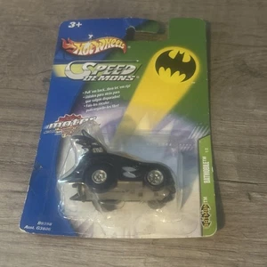 Coche de juguete batimóvil Batman negro retroceso Hot Wheels Speed Demons (2003) - Imagen 1 de 9