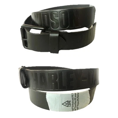 Harley Davidson мужской черный ремень BMM042 натуральной кожи размер XL 42/44 новый - Изображение 1 из 4