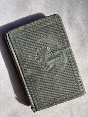 Manual de táticas de infantaria da Guerra Civil de 1863 – Livro de bolso original – Sem identificação – Como encontrado - Imagem 1 de 4